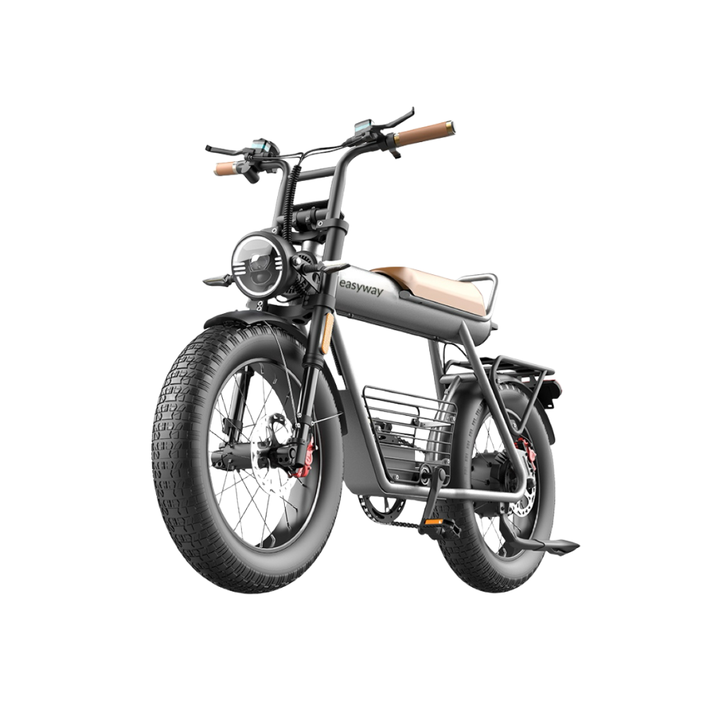 Easyway ECT20 Electric Bike | Family Version Design, 1500W Peak Power, 5.0-Inch Extra-Wide Tires