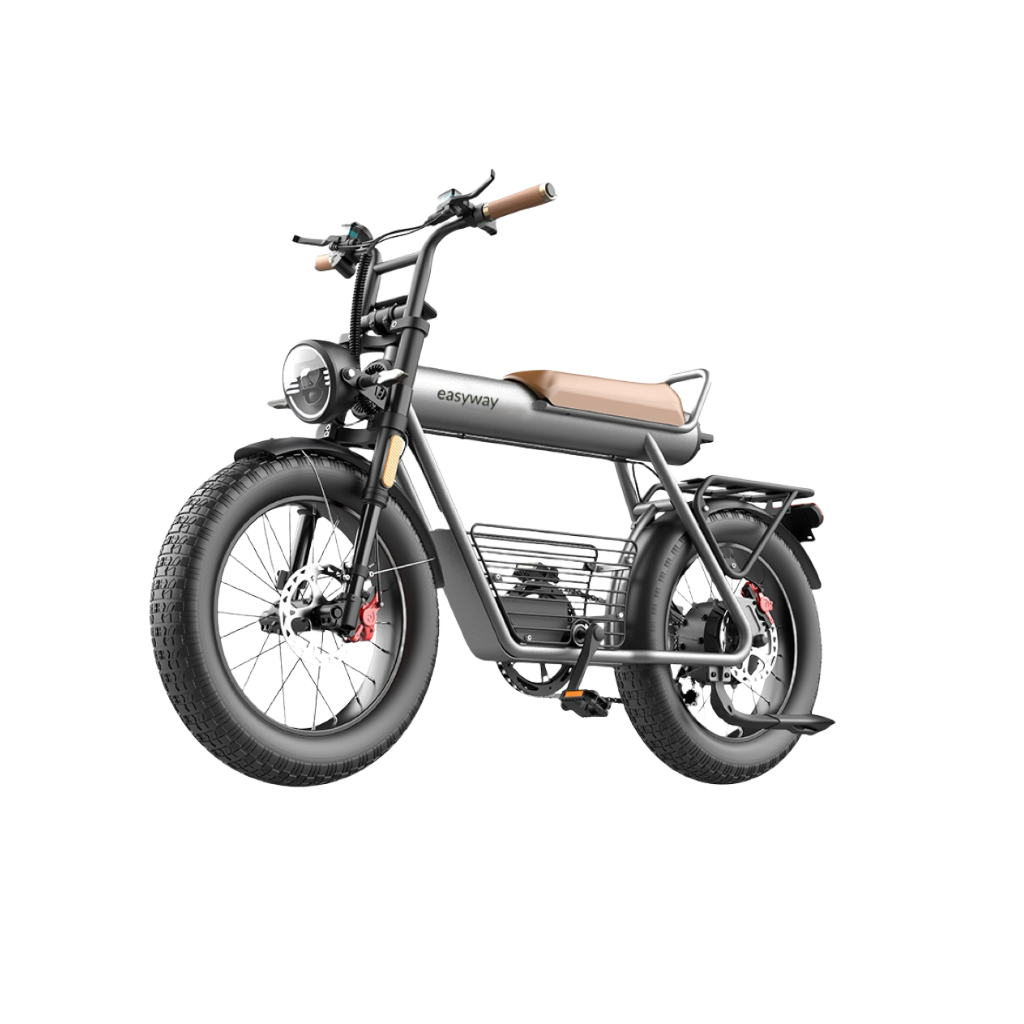 Easyway ECT20 Electric Bike | Family Version Design, 1500W Peak Power, 5.0-Inch Extra-Wide Tires