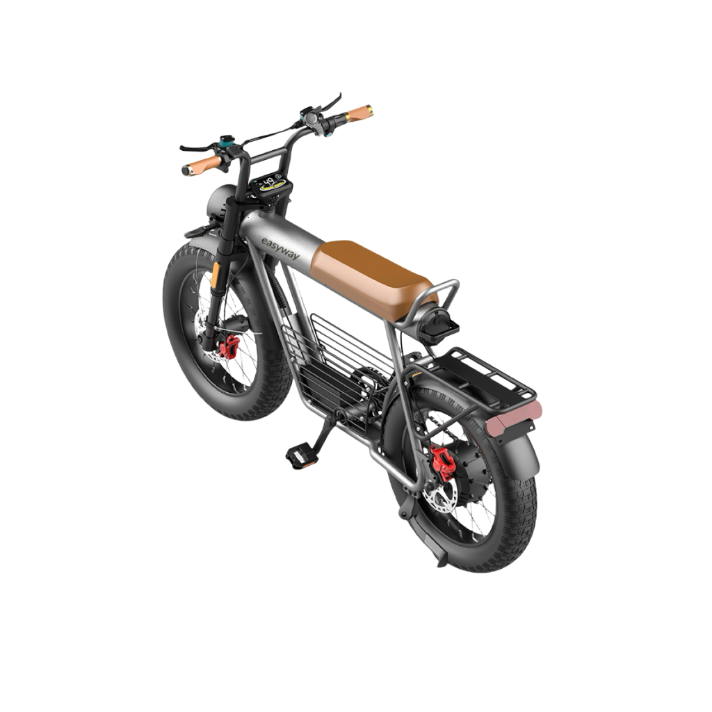 Easyway ECT20 Electric Bike | Family Version Design, 1500W Peak Power, 5.0-Inch Extra-Wide Tires