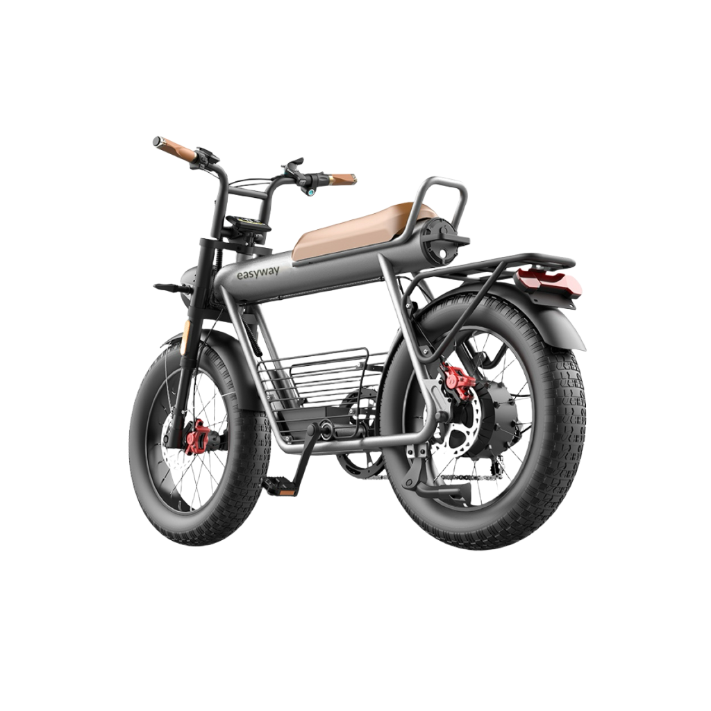 Easyway ECT20 Electric Bike | Family Version Design, 1500W Peak Power, 5.0-Inch Extra-Wide Tires