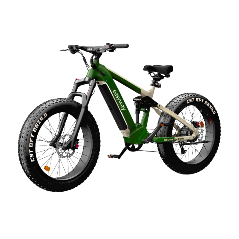 Green - field Galloper, Fearless Riding - ESR6 Electric Bicycle