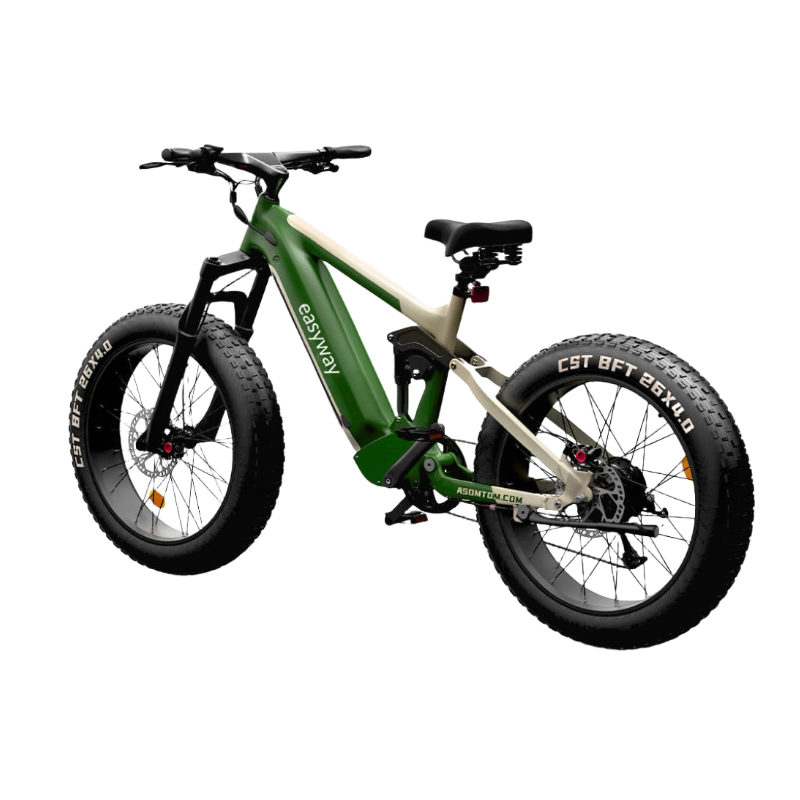 Green - field Galloper, Fearless Riding - ESR6 Electric Bicycle