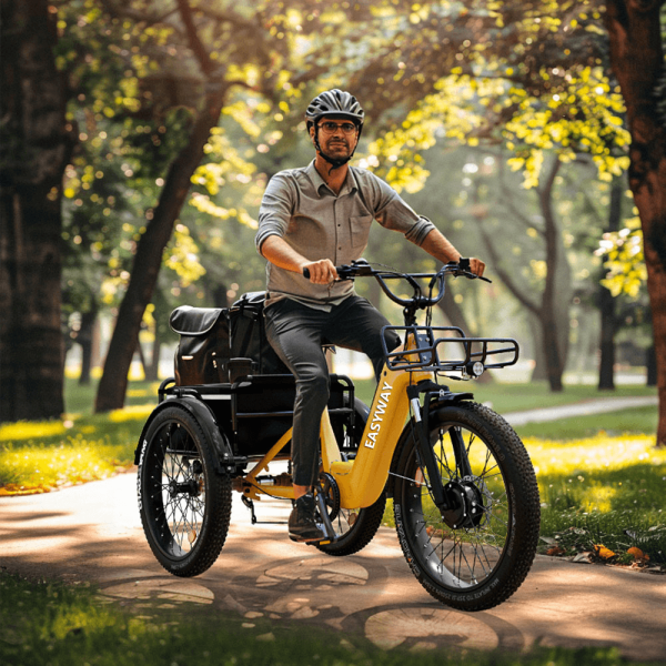 electric bike outdoor branding W1 3-Wheel Electric Tricycle – 48V 15Ah, Full Aluminum Frame, 500W Motor, Long Range