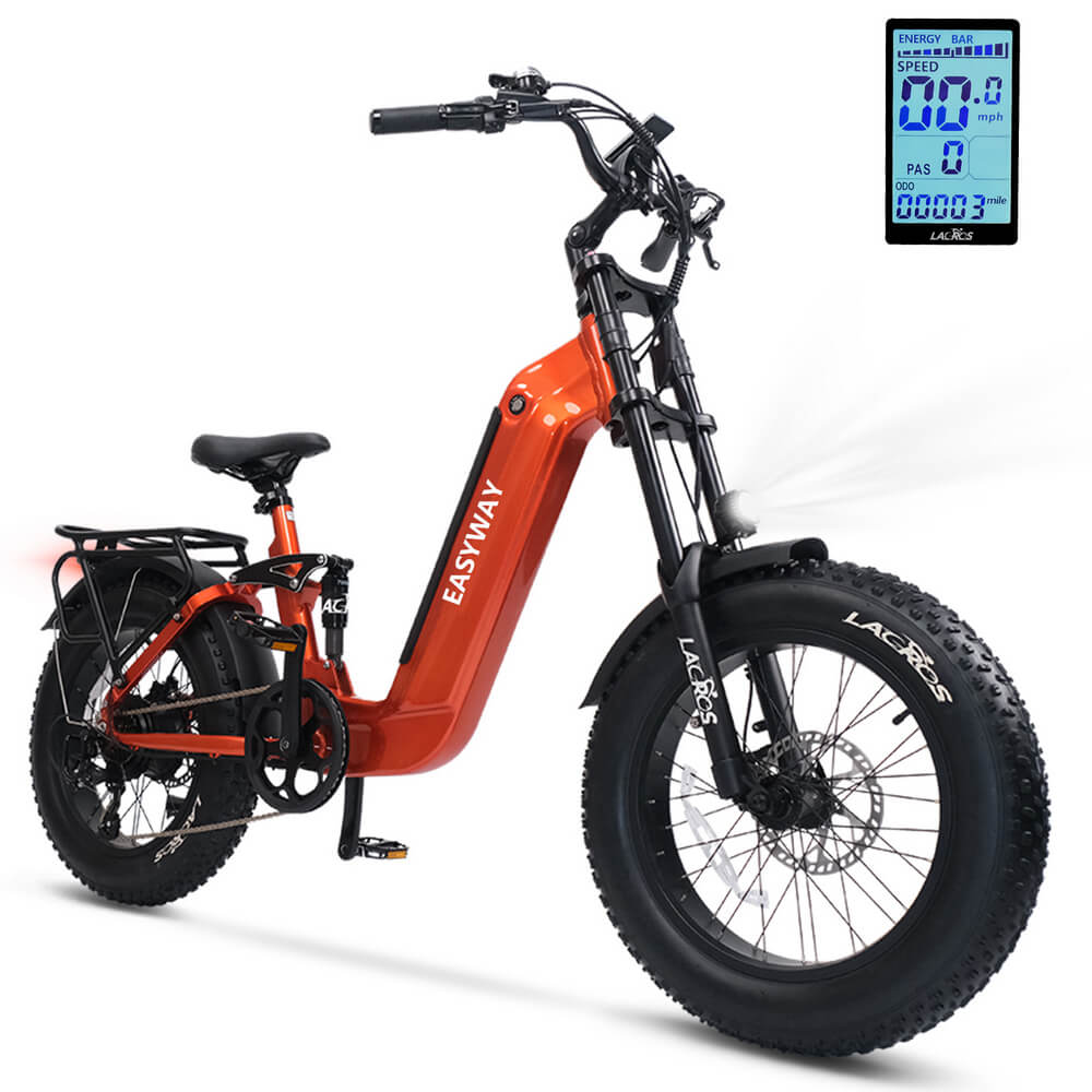 S39 City E-bike – 48V 750W, 20” Fat Tires, Long Range Urban Electric Bike