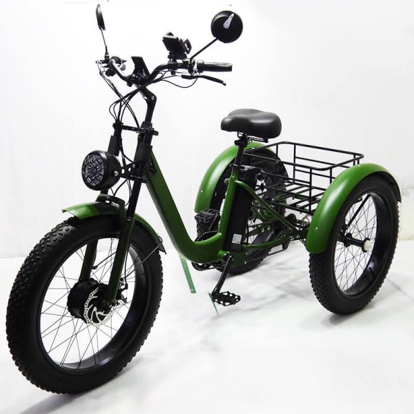 主图-4 G01 Cargo E-Bike – 48V 750W, 24” Fat Tires, Urban Electric Cargo Bike
